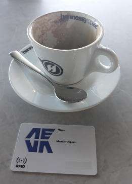 AEVA RFID cards for members
